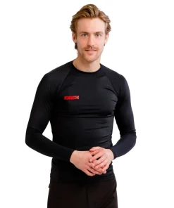 JOBE LONGSLEEVE RASHGUARD BLACK/RED