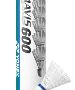 YONEX MAVIS 600 SHUTTLES WHITE (TUBE OF 6)