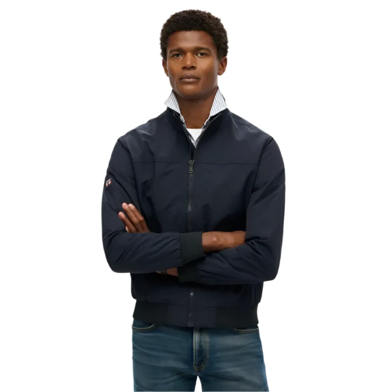 Superdry Mens Jacket Nylon Harrington Eclipse Navy - Image 2