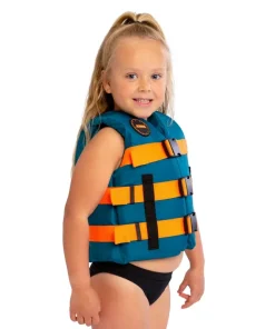 JOBE YOUTH NYLON LIFE VEST TEAL/ORANGE