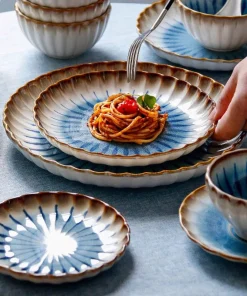 The Azure Petal Dinnerware Set