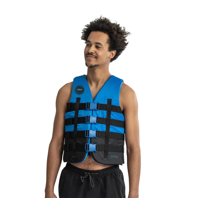 JOBE MENS 4 BUCKLE VEST BLUE
