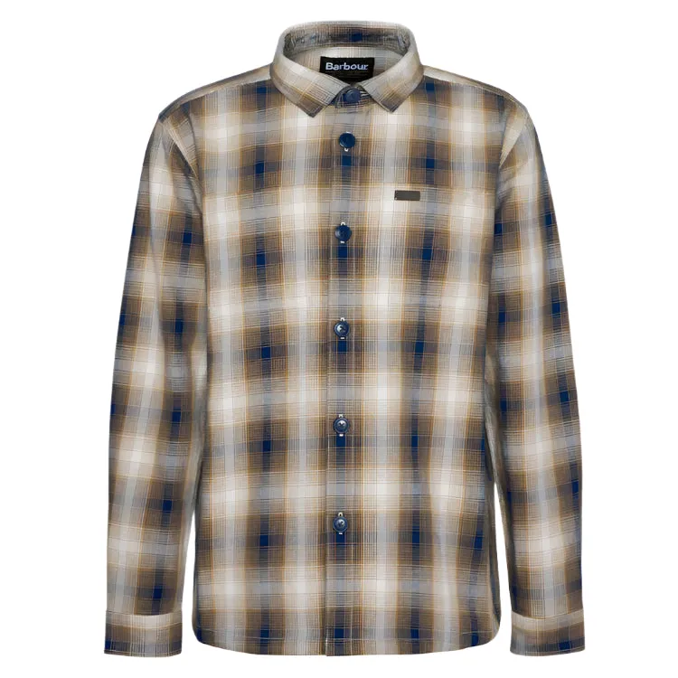 Barbour Mens Overshirt Sandside Checked Navy - Image 2