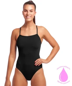 FUNKITA WOMENS SWIM SECURE SWIMSUIT - BLACK