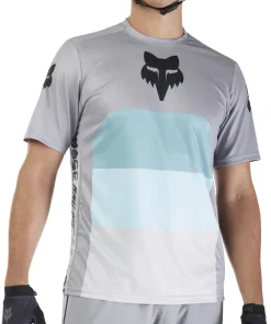 Fox Ranger Grid Short Sleeve Mens Cycling Jersey - Grey