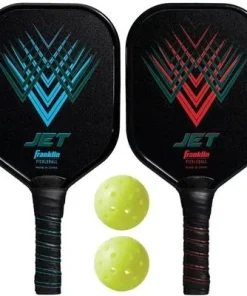 FRANKLIN JET 2 PLAYER PICKLEBALL PADDLE AND BALL SET