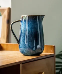 Midnight Ombré Ceramic Pitcher
