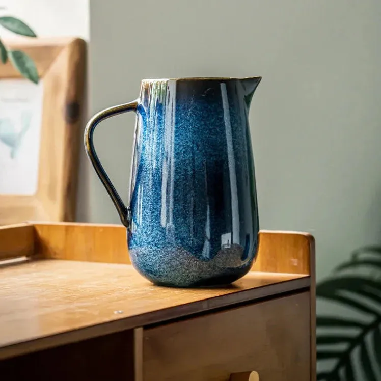Midnight Ombré Ceramic Pitcher