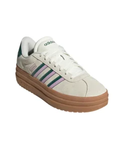 Adidas Womens Trainer VL Court Bold Off White/Collegiate Green/Bliss Lilac