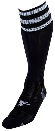 PRECISION 3 STRIPE PRO FOOTBALL SOCK BLACK
