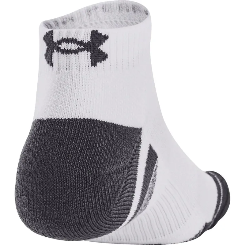 Under Armour Performance Tech (3 Pack) Low Cut Socks - White - Image 3