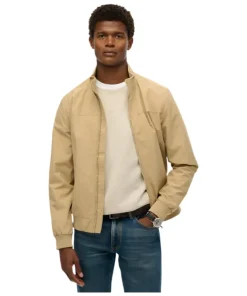 Superdry Mens Jacket Nylon Harrington Canyon Beige