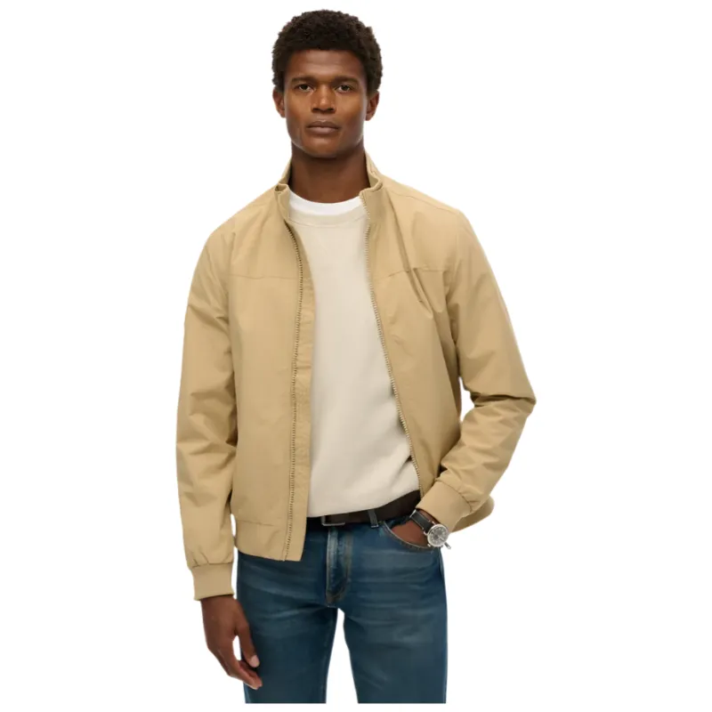 Superdry Mens Jacket Nylon Harrington Canyon Beige