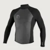 ONEILL MENS O'RIGINAL 2/1MM NEOPRENE BACK ZIP WETSUIT JACKET - BLACK
