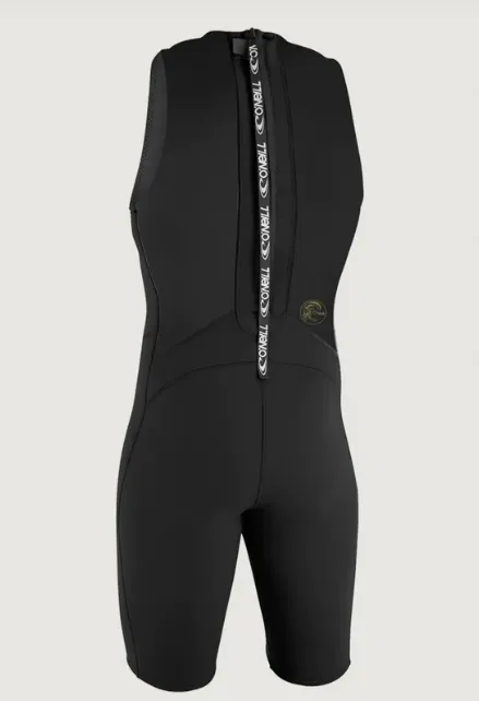 ONEILL MENS O'RIGINAL 2/1.5MM SLEEVELESS BACK ZIP SHORTY - BLACK - Image 2