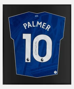 Framed Cole Palmer Signed Chelsea Shirt, Blue Home [Lite]