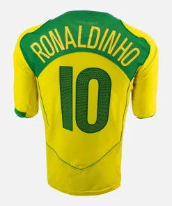 2004-06 Brazil Home Shirt Ronaldinho 10 Total 90 [Perfect]