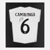 Framed Camavinga Signed Shirt, Real Madrid, Home, New [Lite]