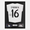 Framed Endrick Signed Real Madrid Shirt 2024-25 Home [Classic]