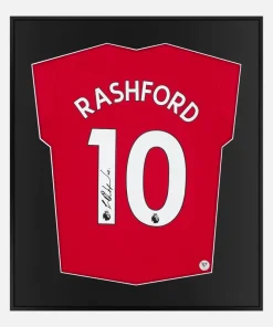 Framed Rashford Signed Manchester United Home Shirt [Lite]