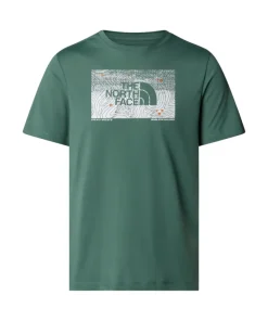 The North Face Mens T-Shirt Foundation Abstract Duck Green