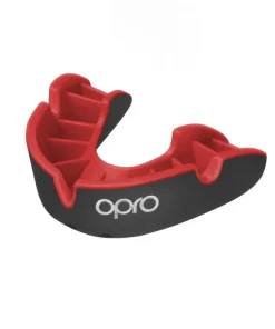 OPRO JUNIOR SELF-FIT GEN5 SILVER MOUTHGUARD BLACK/RED