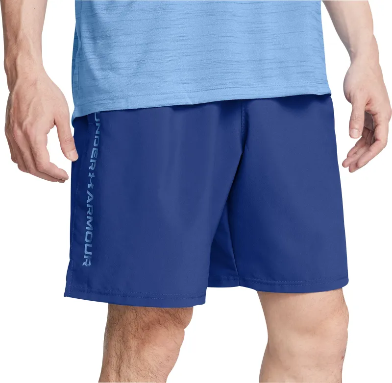 Under Armour Tech Woven Wordmark Mens Training Shorts - Blue