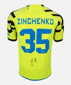 Oleksandr Zinchenko Signed Arsenal Shirt 2023-24 Away [35]