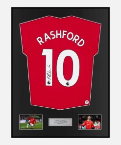 Framed Rashford Signed Manchester United Shirt [Classic]