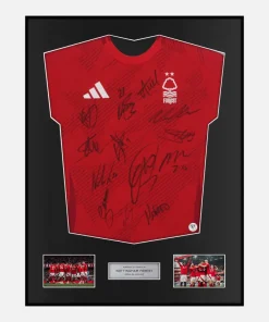 Framed Squad Signed Nottingham Forest Shirt 2024-25 Home [Classic]