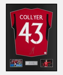 Framed Toby Collyer Signed Manchester United Shirt Home 2023-24 [Classic]