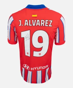 Julian Alvarez Signed Atletico Madrid Shirt 2024-25 Home [19]