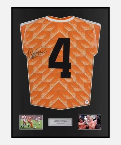Framed Ronald Koeman Signed Netherlands Shirt Euro 1988 [Classic]