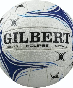 GILBERT ECLIPSE NETBALL SIZE 5 WHITE/BLUE