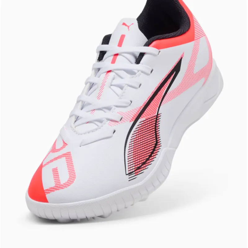 Puma Junior Astro Turf Ultra Play TT White/Black/Glowing Red - Image 2