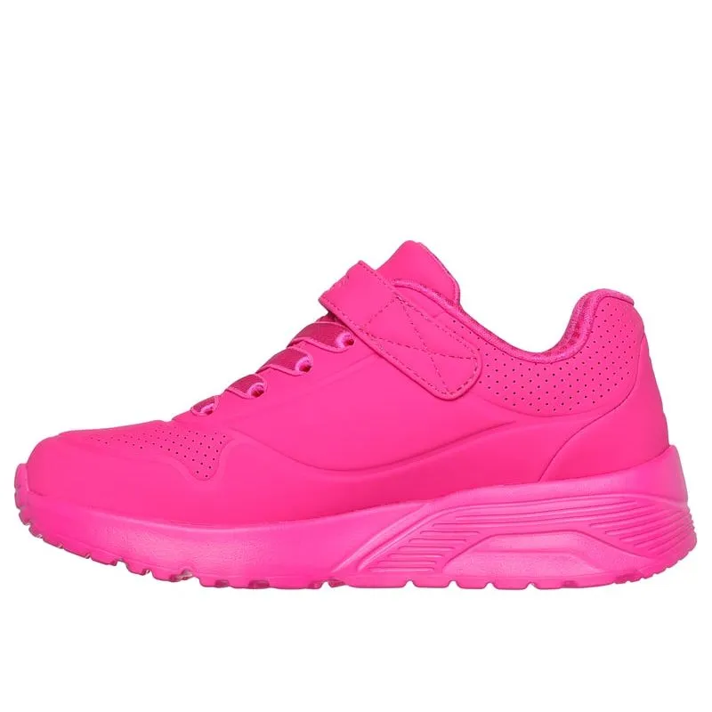 Skechers Girls Trainer Uno Lite Hot Pink - Image 2