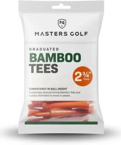 MASTERS BAMBOO GRADUATED TEES ORANGE 2 3/4 (BAG OF 20)