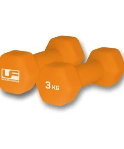 URBAN FITNESS HEX DUMBBELLS 2x3kg ORANGE