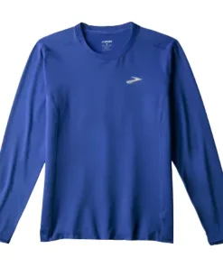 Brooks Mens Tee Atmosphere Long Sleeve 3.0 Neo Blue