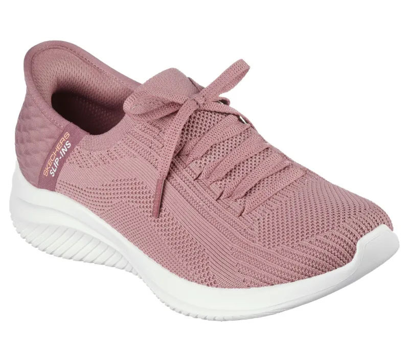SKECHER WOMENS ULTRA FLEX 3 SLIP IN MAUVE - Image 3