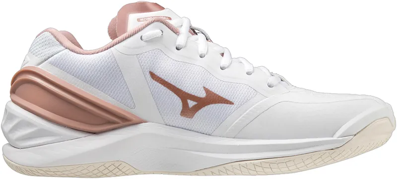 Mizuno Wave Stealth Neo Womens Netball Shoes - White - Image 3