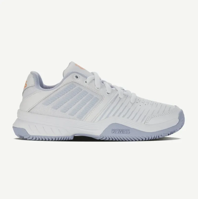 K-SWISS WOMENS TFW COURT EXPRESS WHITE/HEATHER/PEACHFUZZ