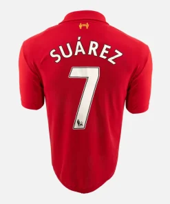 2012-13 Liverpool Home Shirt Suarez 7 [Excellent] L