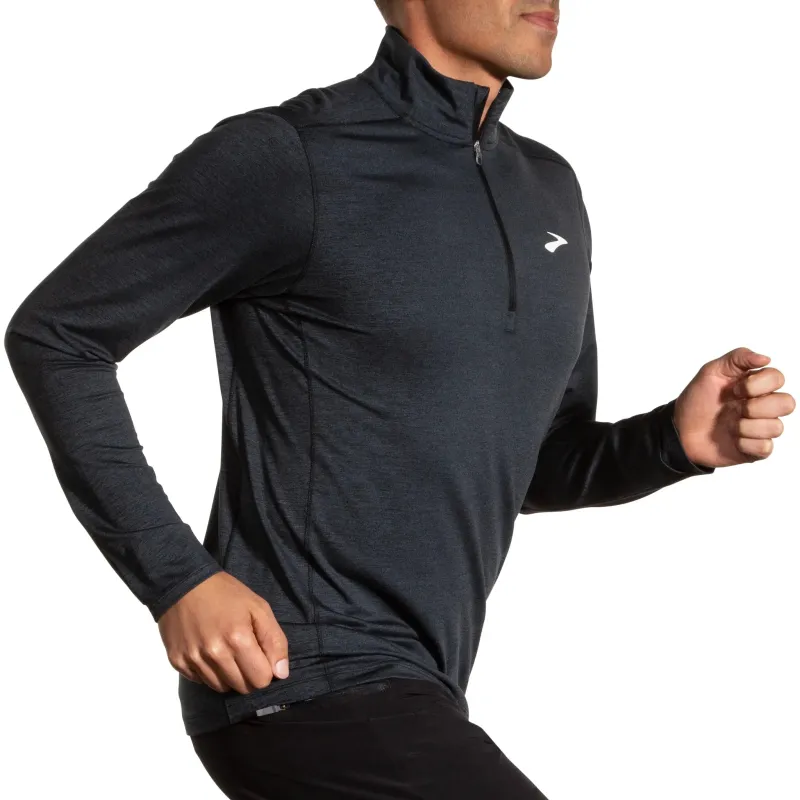 Brooks Mens Top Dash ½ Zip 2.0 Black - Image 3