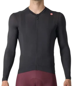 Castelli Espresso Long Sleeve Mens Cycling Jersey - Black