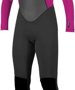 ONEILL WOMENS REACTOR 3/2MM FULLSUIT WETSUIT - BLACK/BERRY