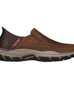 Skechers Mens Shoe Respected Elgin Dark Brown