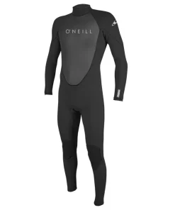 ONEILL MENS REACTOR 3/2MM FULLSUIT WETSUIT - BLACK - TALL SIZES