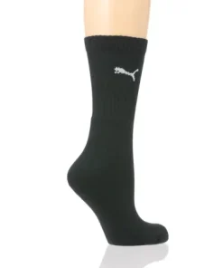 PUMA JUNIOR REGULAR GREW CUSHION SOCKS BLACK SIZE 2-5