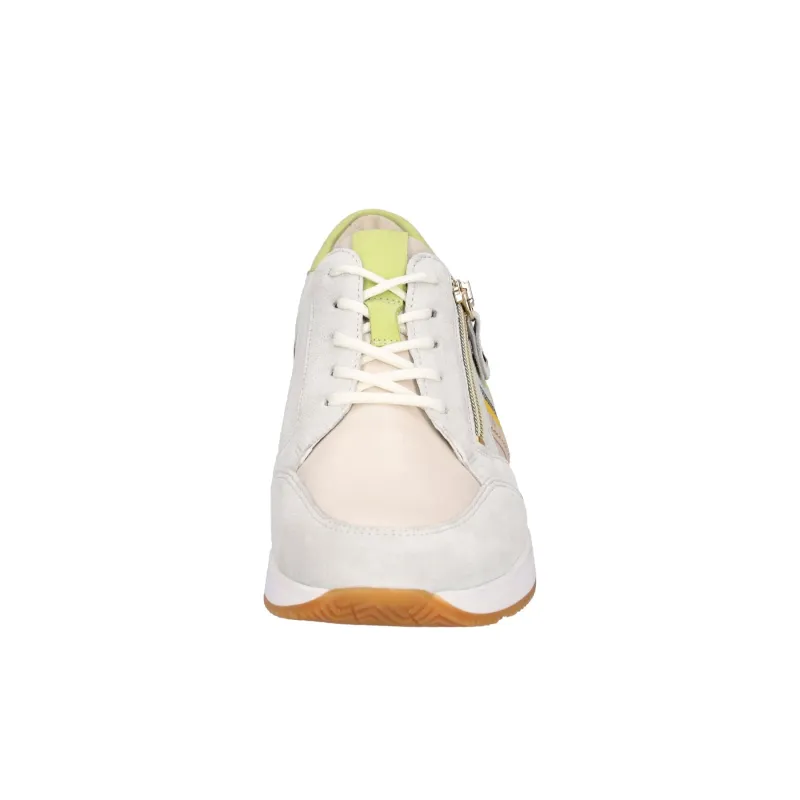Waldlaufer Womens Trainer 935008 Latte/Lime/Gold - Image 2